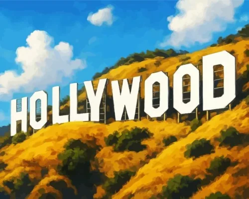 Hollywood Hills Paint By Numbers 