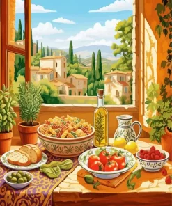 Italian Kitchen Paint By Numbers