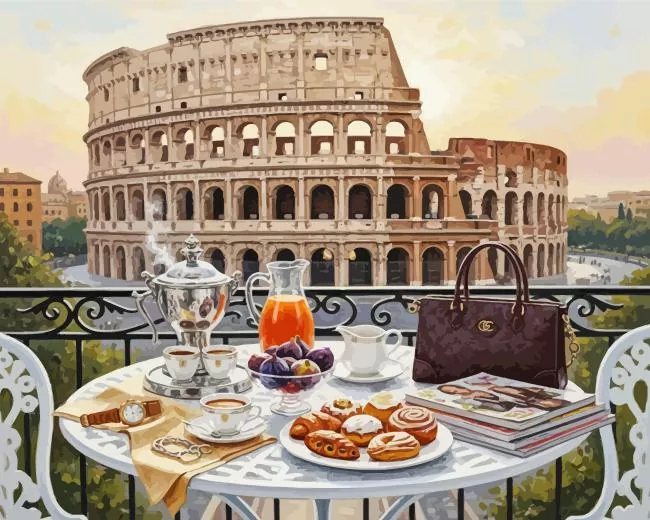 Italian Morning paint by number 01257966