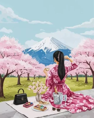 Japanese Picnic Paint By Numbers