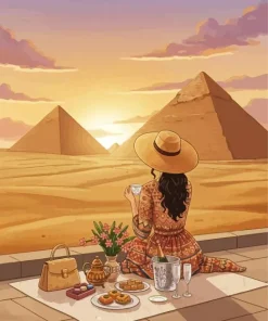 Lady In Egypt Paint By Numbers