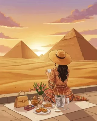 Lady In Egypt Paint By Numbers