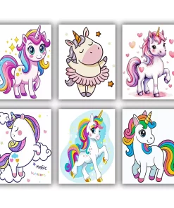 Magic Unicorn mini paint by numbers