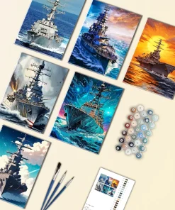Navy Ship Mini Paint By Numbers