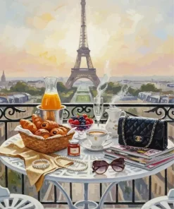 Breakfast In Paris Paint By Numbers