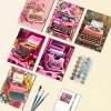 Pink typewriter mini paint by numbers