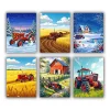Red Tractor Mini Paint By Numbers