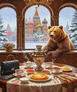 Russian Breakfast Paint By Numbers