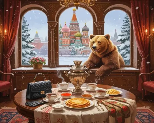 Russian Breakfast Paint By Numbers 
