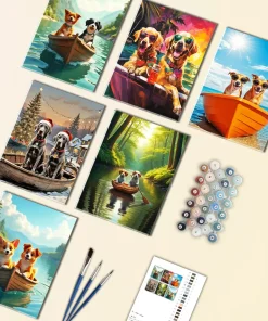 Spaniel Dog Mini Paint By Numbers