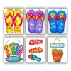 Summer flip flops mini paint by numbers