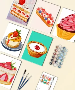 Sweet Cakes Mini Paint By Numbers