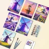 The Purple Windmill mini paint by numbers