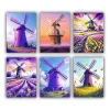 The Purple Windmill mini paint by numbers