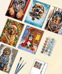 Tibetan Mastiff Mini Paint By Numbers