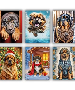 Tibetan Mastiff Mini Paint By Numbers