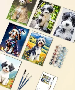Tibetan Terrier Mini Paint By Numbers
