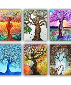 Tree Woman Mini Paint By Numbers