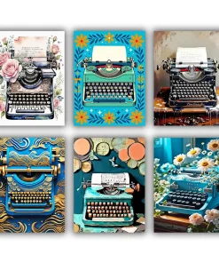 Typewriter mini paint by numbers