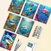 Underwater Shark Mini Paint by numbers