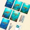 Underwater Turtle mini paint by numbers