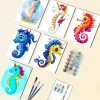 Unicorn Seahorse mini paint by numbers