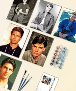 Young tom cruise mini paint by numbers