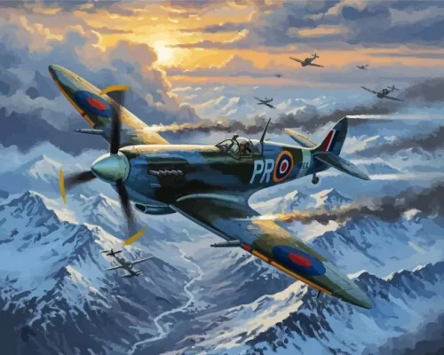 Aesthetic Spitfire Art Paint By Numbers