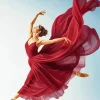 Ballerina With Red Dress Paint By Numbers