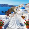 Bride In Santorini Paint By Numbers