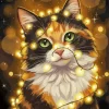Cat And Lights Paint By Numbers