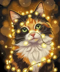 Cat And Lights Paint By Numbers