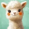 Cute Alpaca Paint By Numbers Cute Alpaca Paint By Numbers