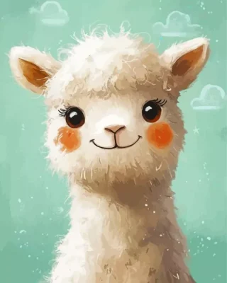 Cute Alpaca Paint By Numbers Cute Alpaca Paint By Numbers 