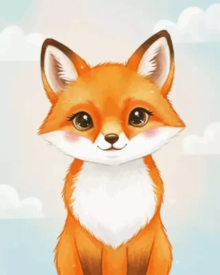 Cute Fox Paint By Numbers 