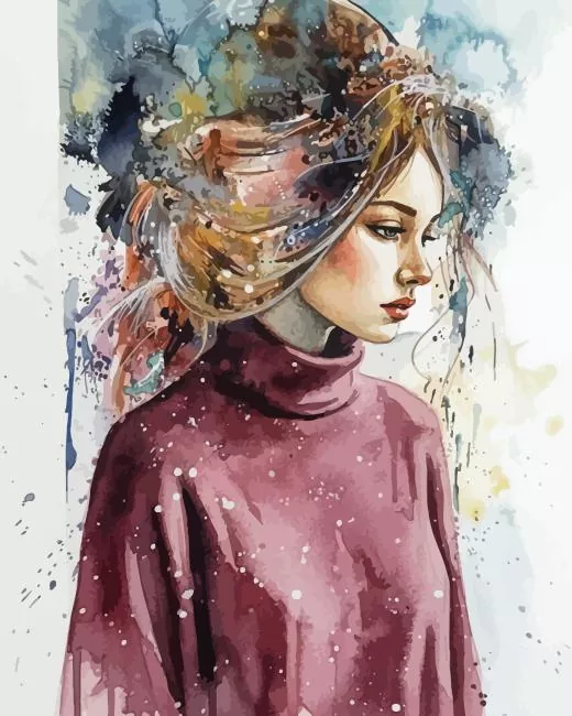 lonely girl paint by numbers Lonely Girl Paint By Numbers