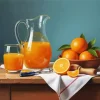 Orange Juice Paint By Numbers