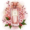 Pink Perfume And Cherry Blossoms Paint By Numbers