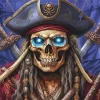 Pirate Skull Paint By Numbers