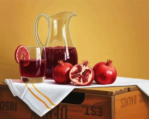 Pomegranate Juice Paint By Numbers 