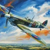 Aesthetic Spitfire Art Paint By Numbers