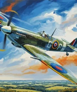 Aesthetic Spitfire Art Paint By Numbers