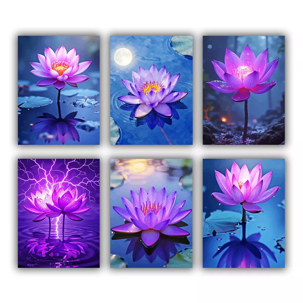 the purple lotus mini paint by numbers the purple lotus mini paint by numbers