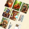 the smiling orangutan mini paint by numbers