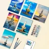 tourlitis lighthouse greece mini paint by numbers