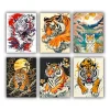 traditional japanese tiger mini paint by numbers