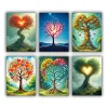 tree heart mini paint by numbers