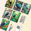 tropical toucan mini paint by numbers