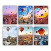 turkey hot air balloons mini paint by numbers