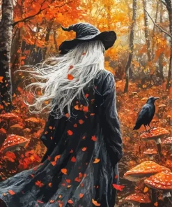 Witch Lady Paint By Numbers